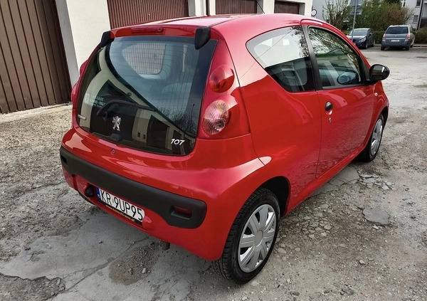 Peugeot 107 cena 8200 przebieg: 142000, rok produkcji 2009 z Kraków małe 92